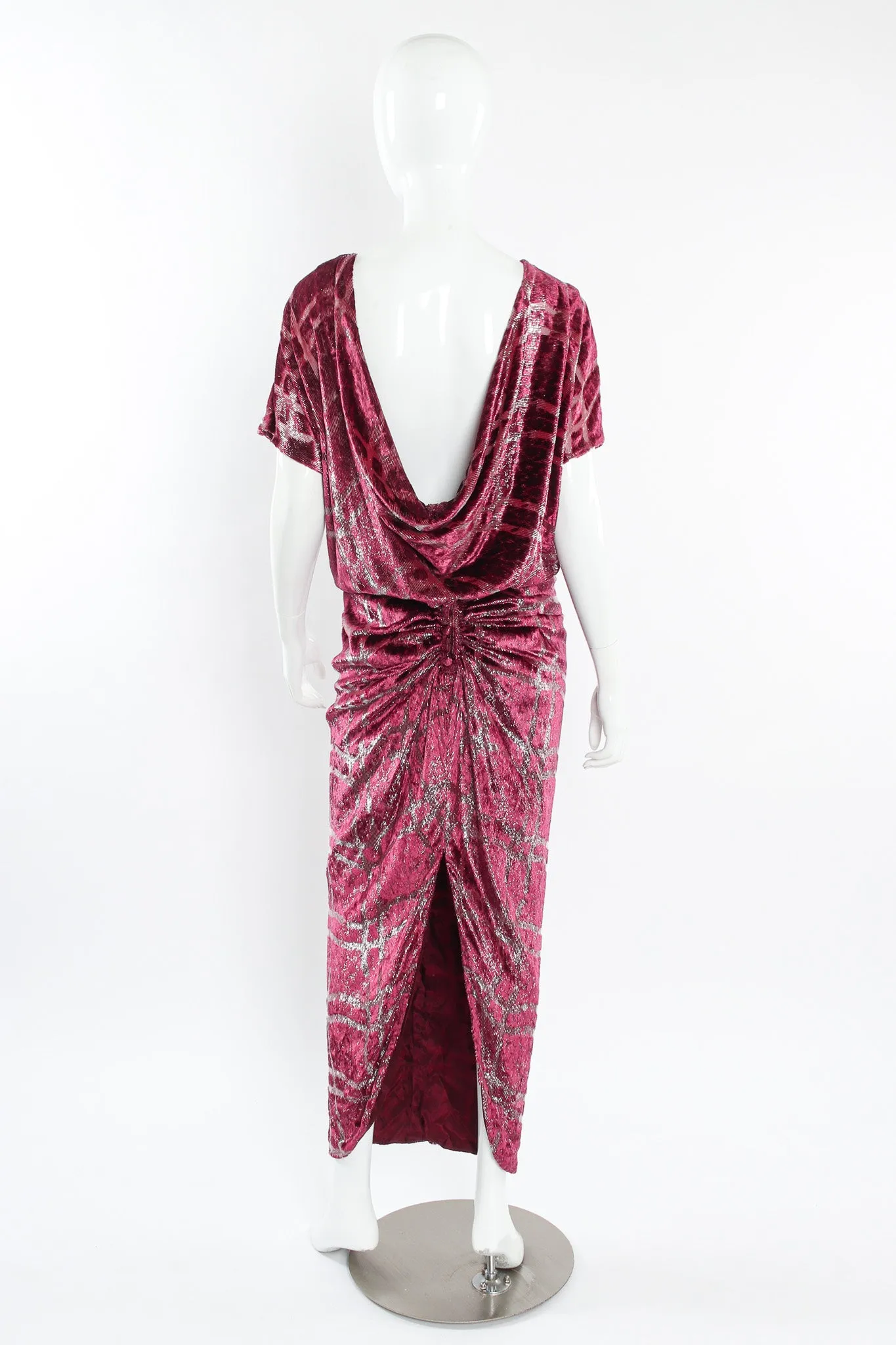Metallic Velvet Burnout Dress