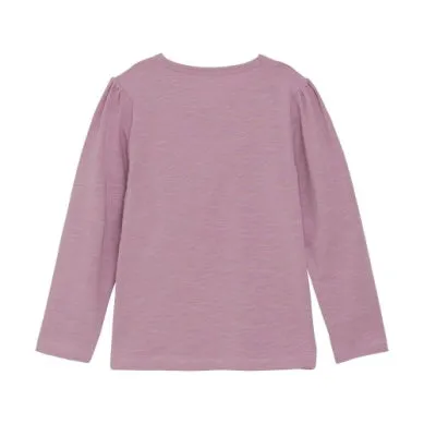 Minymo Girls Long Sleeve Smoothie T-Shirt - Orchid Haze