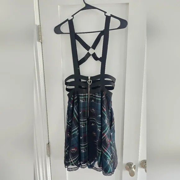 Monster High Frankie Stein Strappy Suspender Skirt Small