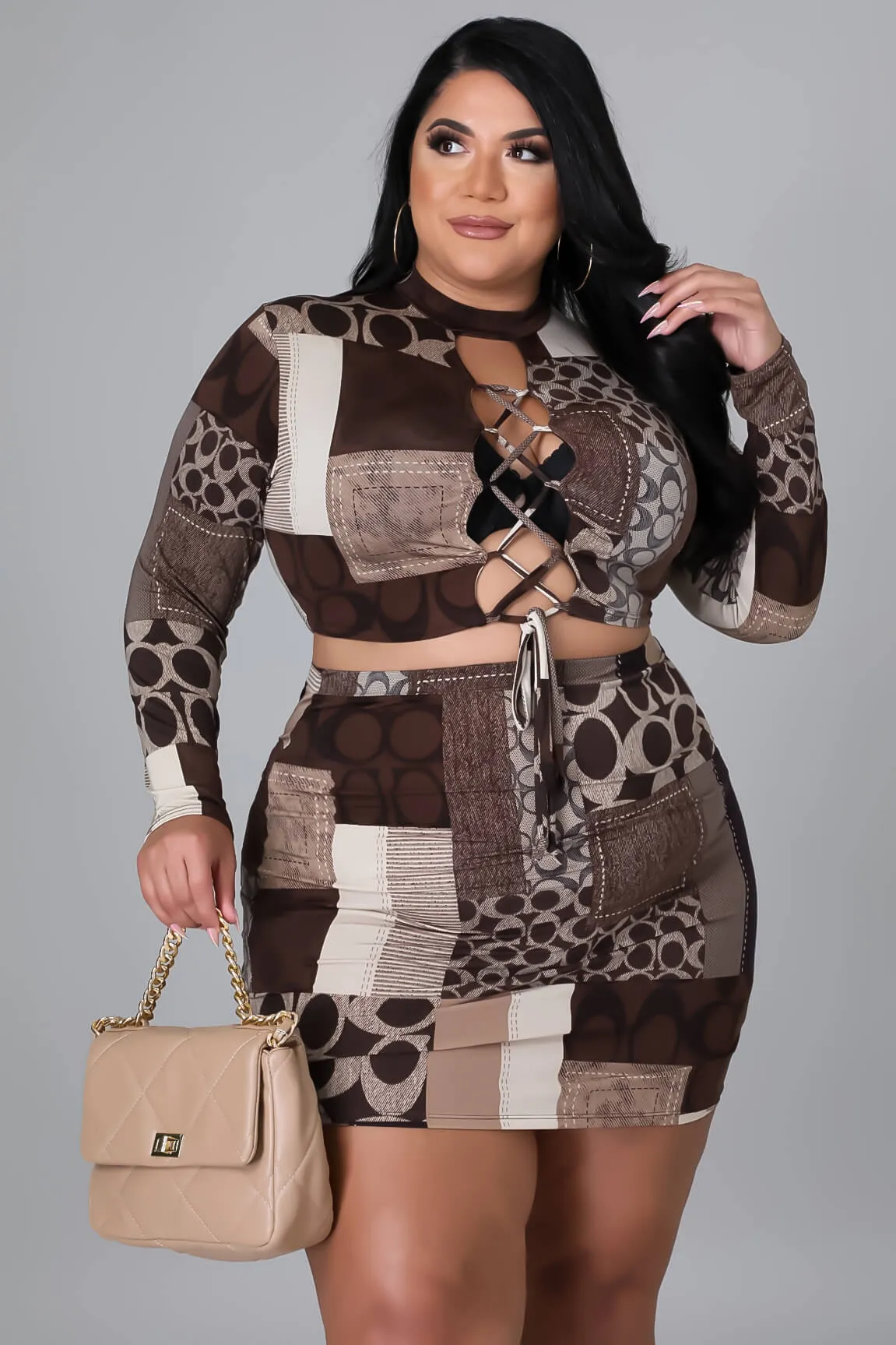 Ms. Baddie Skirt Set