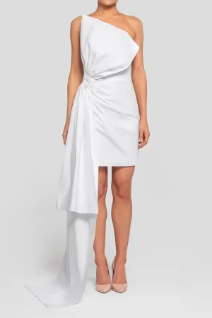 Nadine Silk Faille Mini Dress