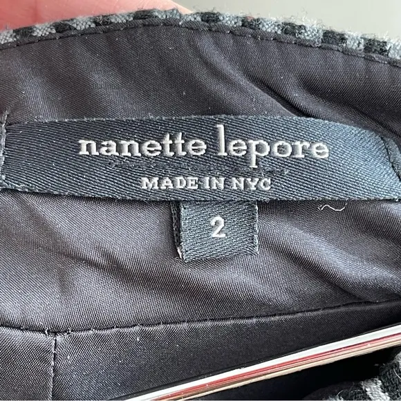 Nanette Lenore Leather side panel skirt