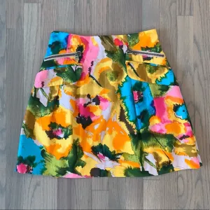 Nanette Lepore Exposed Zip Mini High Waist Skirt