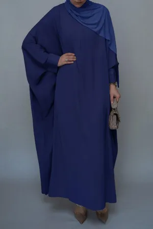 Navy Batwing sleeve abaya for Hajj Umrah Prayer Dress For Women