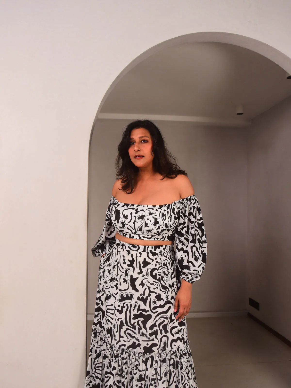Nia Top Skirt Set