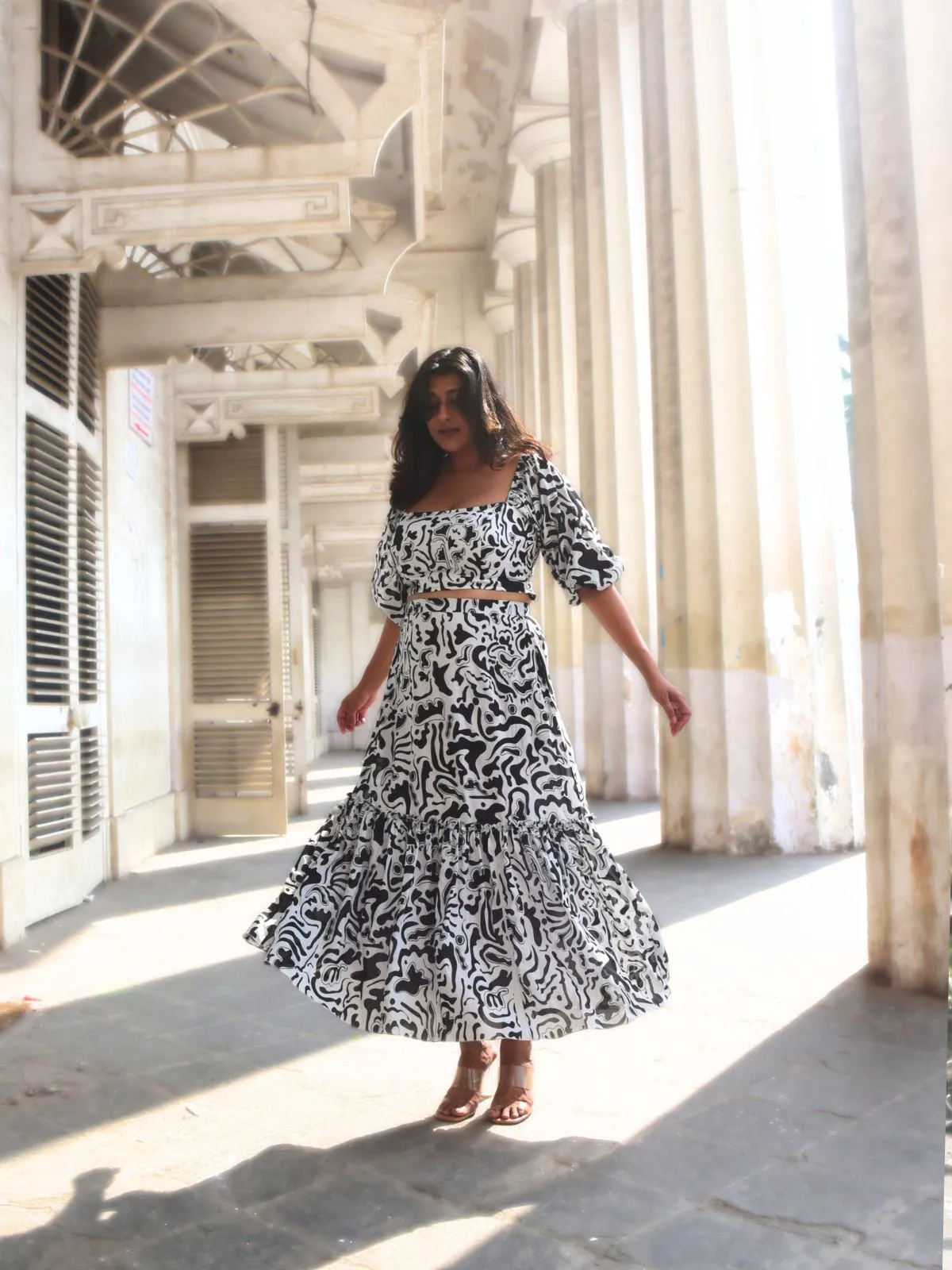 Nia Top Skirt Set