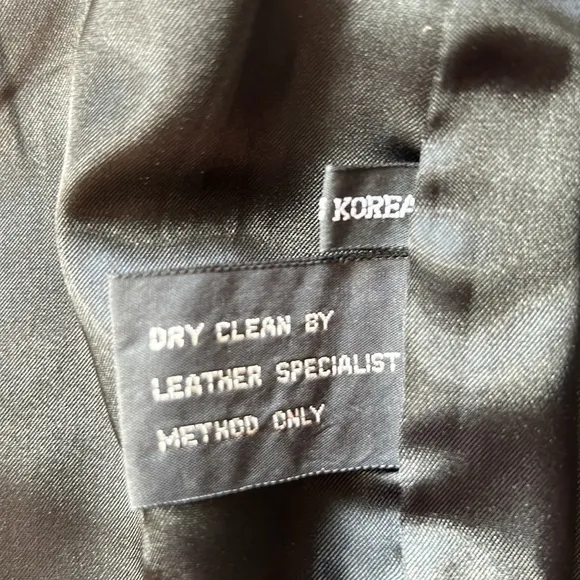 Northampton VTG black soft Leather skirt SZ 8