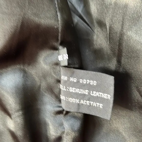 Northampton VTG black soft Leather skirt SZ 8