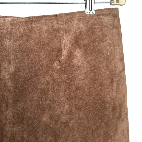 NWT Blank NYC Nubuck Leather Mini Skirt Size 31 Double Zip