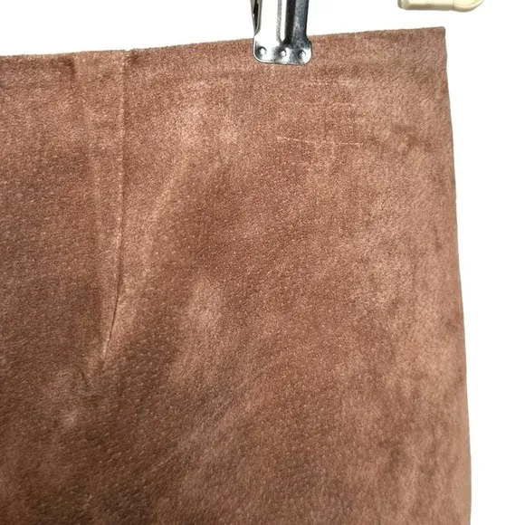 NWT Blank NYC Nubuck Leather Mini Skirt Size 31 Double Zip