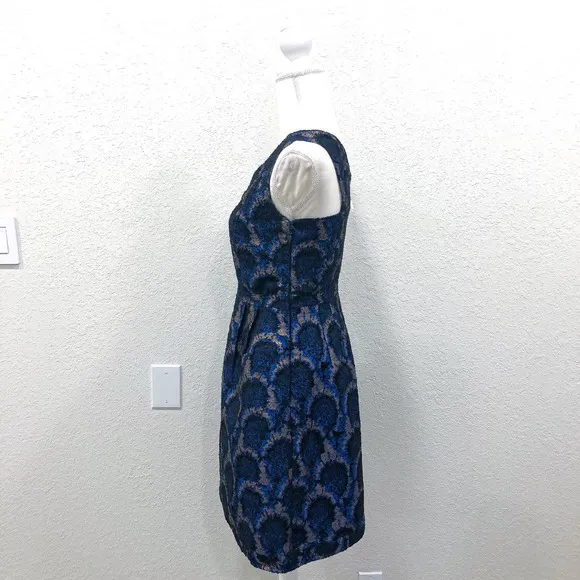 NWT J.Crew Peacock Jacquard Dress