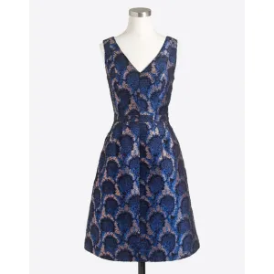 NWT J.Crew Peacock Jacquard Dress