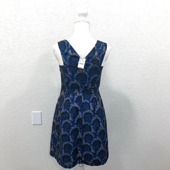 NWT J.Crew Peacock Jacquard Dress