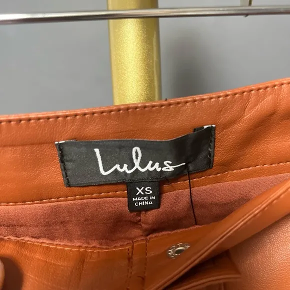 NWT lulus faux leather skirt