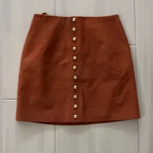 NWT NBD REVOLVE brown leather skirt