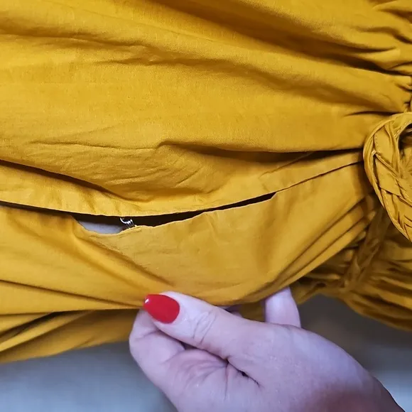 NWT Ny&amp;Co XXL Mustard Yellow Halter Maxi Dress