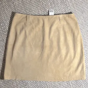 NWT Ralph Lauren genuine lambskin suede skirt, Sz 12