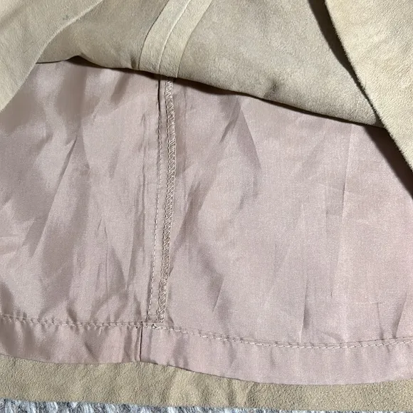 NWT Ralph Lauren genuine lambskin suede skirt, Sz 12
