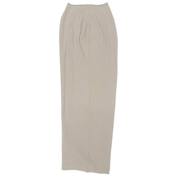 NWT SKIMS Raw Edge Slit Long Skirt in Stone