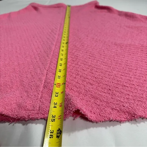 NWT Zara Pink High-Waisted Textured Pleated Skirt Plus Size XXL.