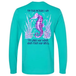Ocean Soul Long Sleeve T-Shirt (Teal)