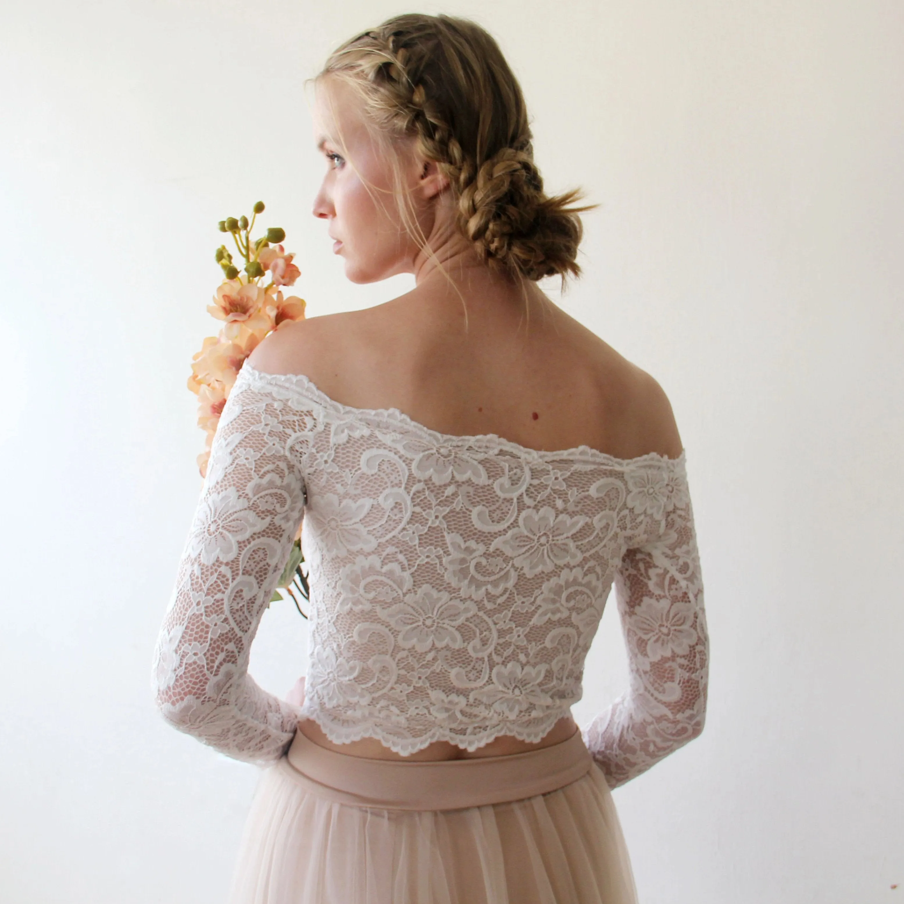 Off shoulder Bridal top #2058