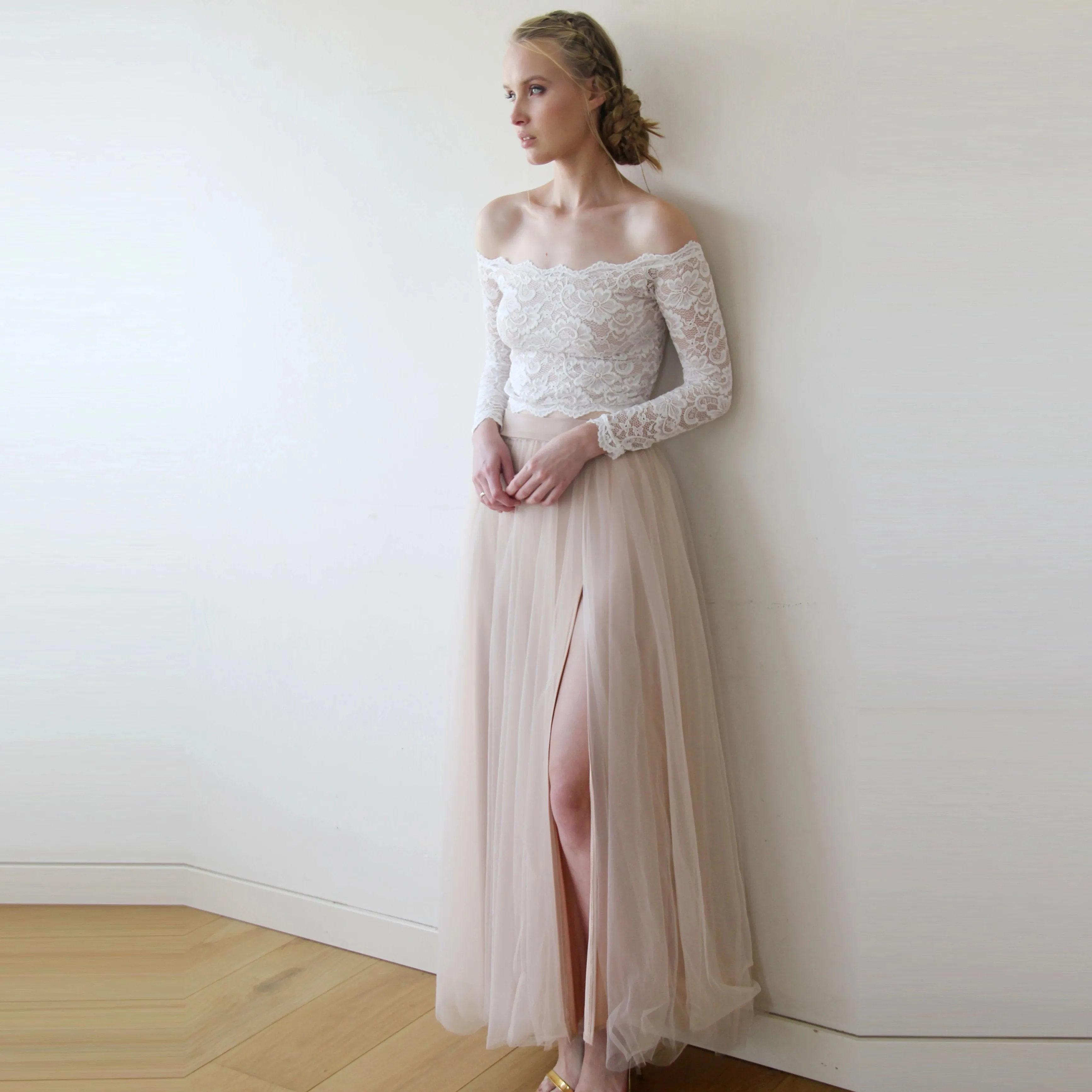 Off shoulder Bridal top #2058
