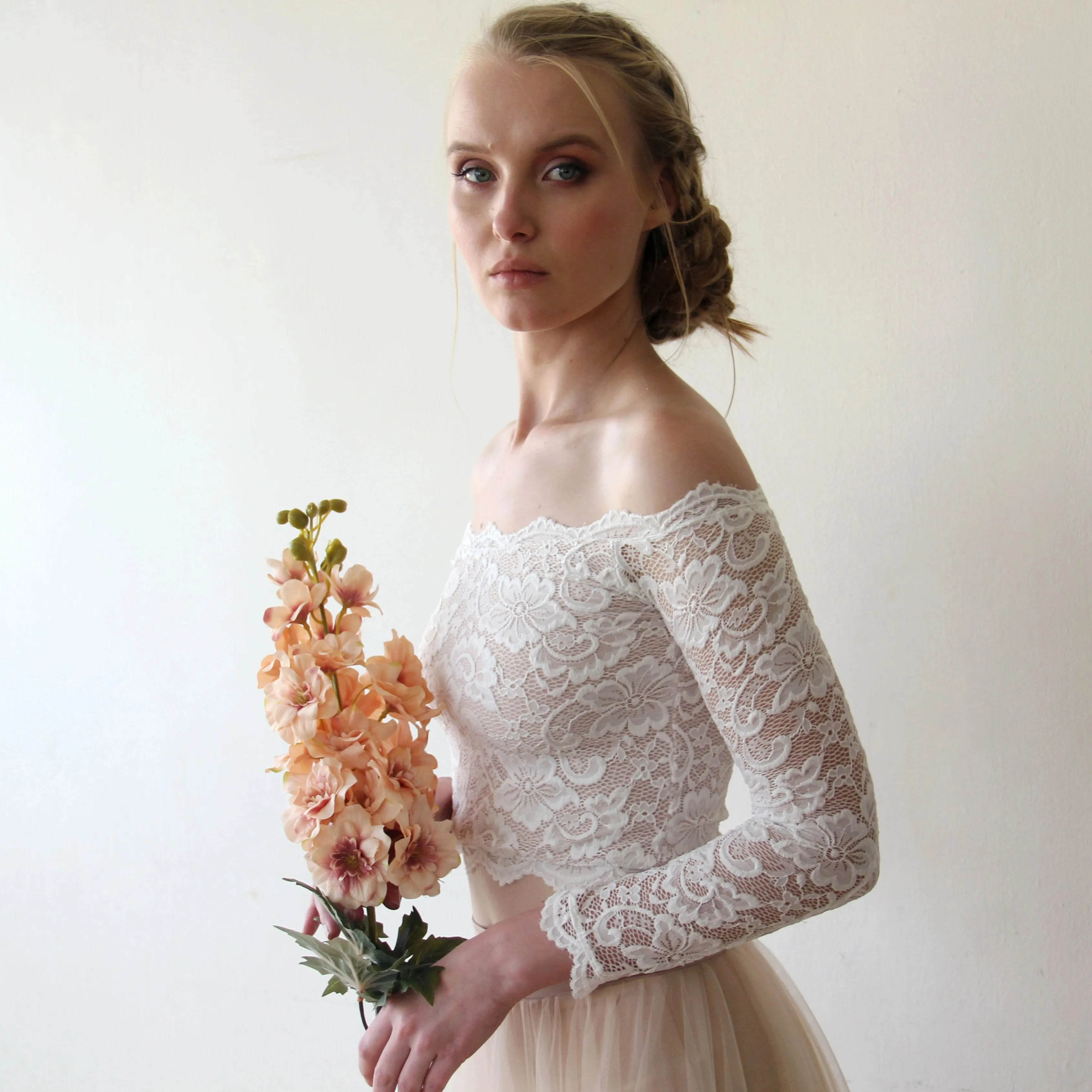 Off shoulder Bridal top #2058