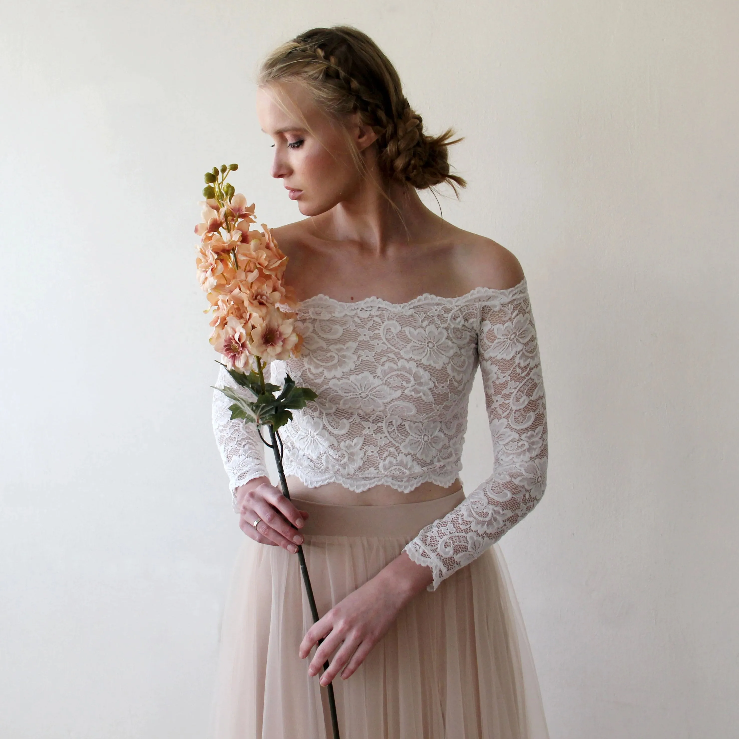 Off shoulder Bridal top #2058