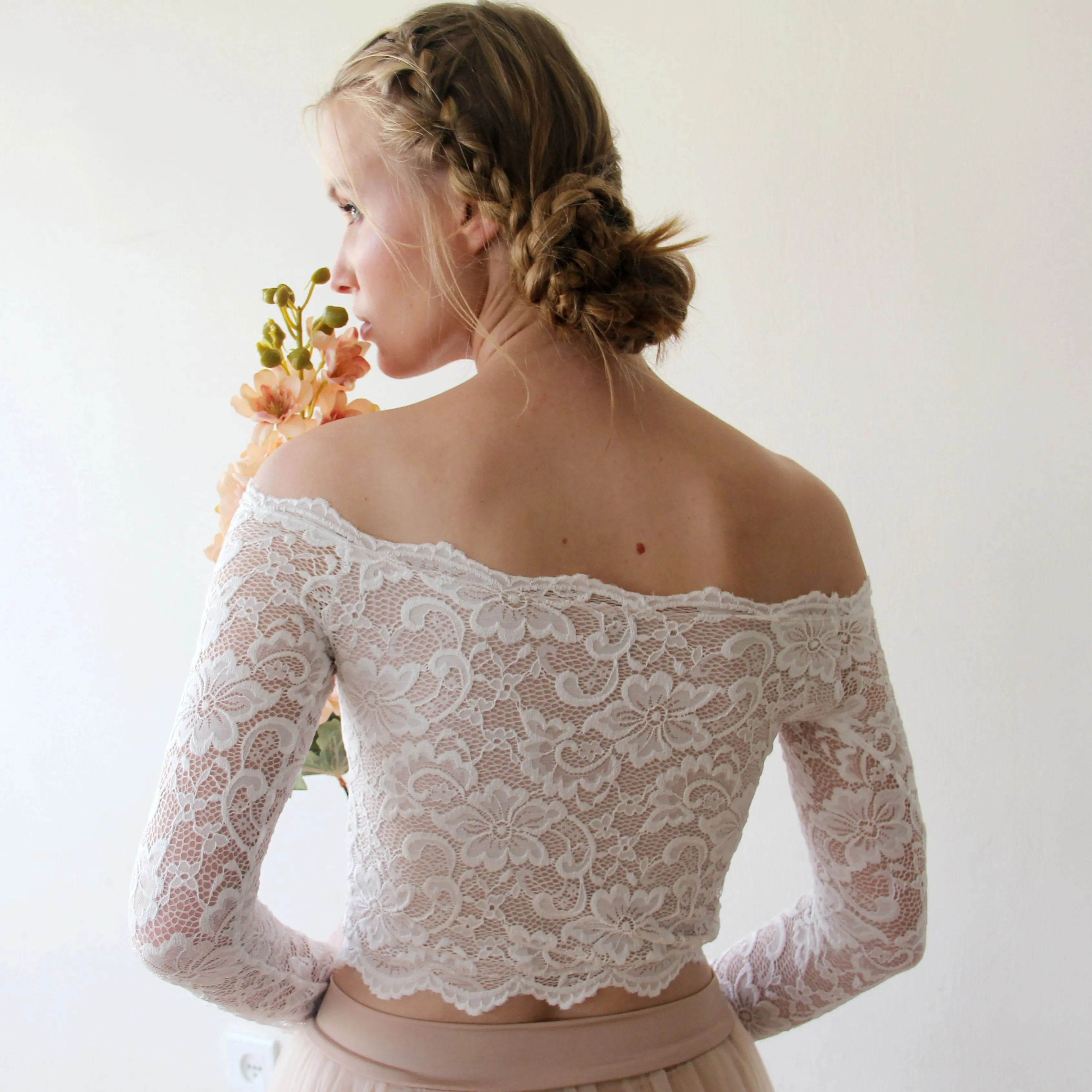 Off shoulder Bridal top #2058