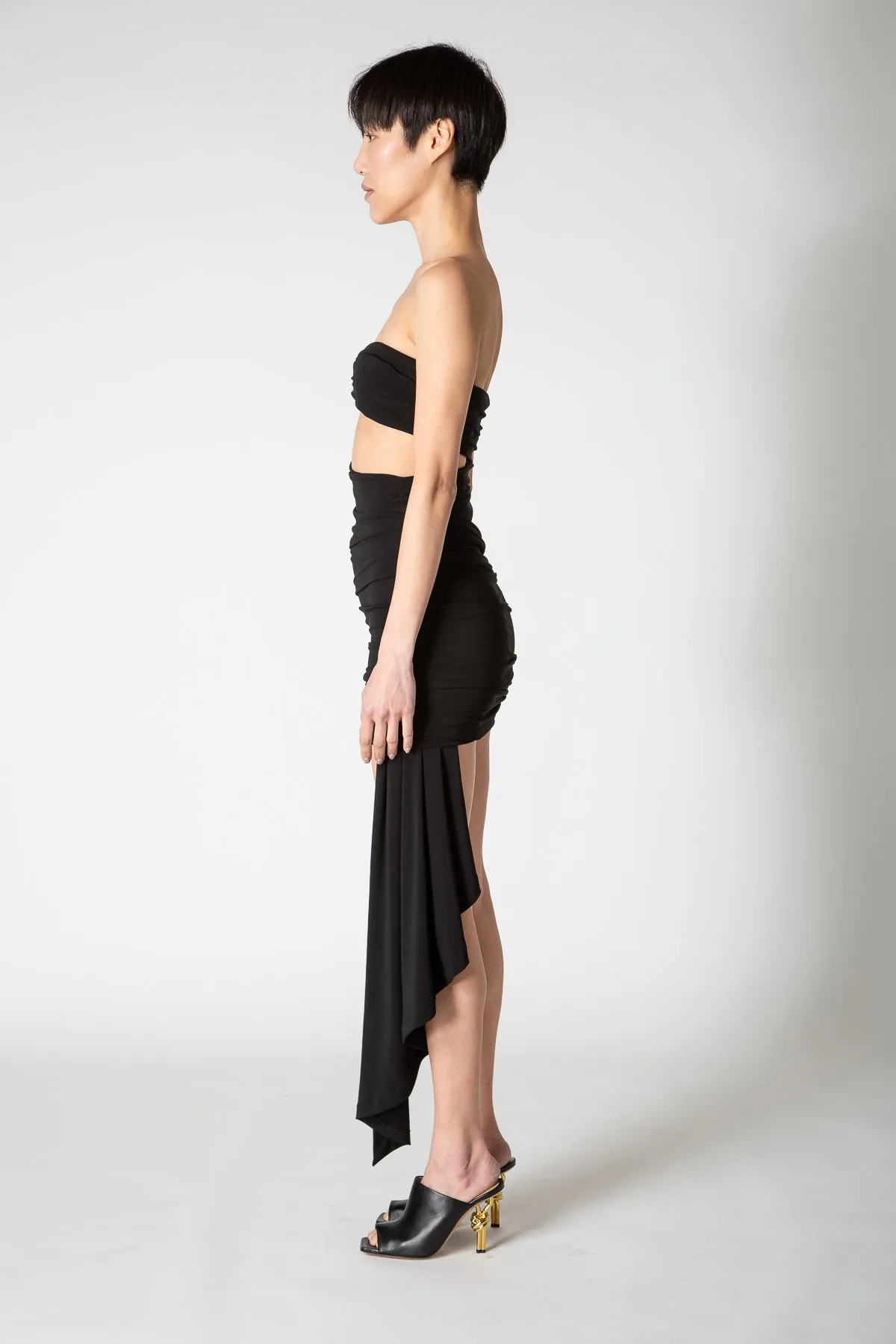 OFF-WHITE | VI-CREPE STRAPLESS DRESS