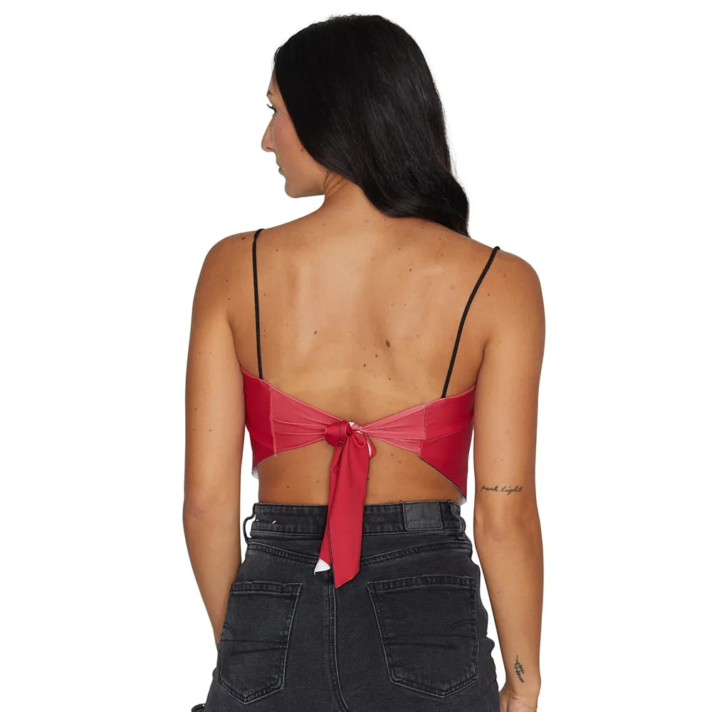 Ohio State OSU Buckeyes Red Strap Bandana Top