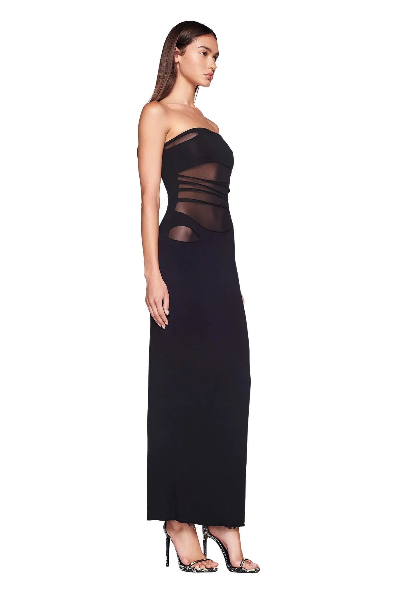OLESA MAXI DRESS - BLACK