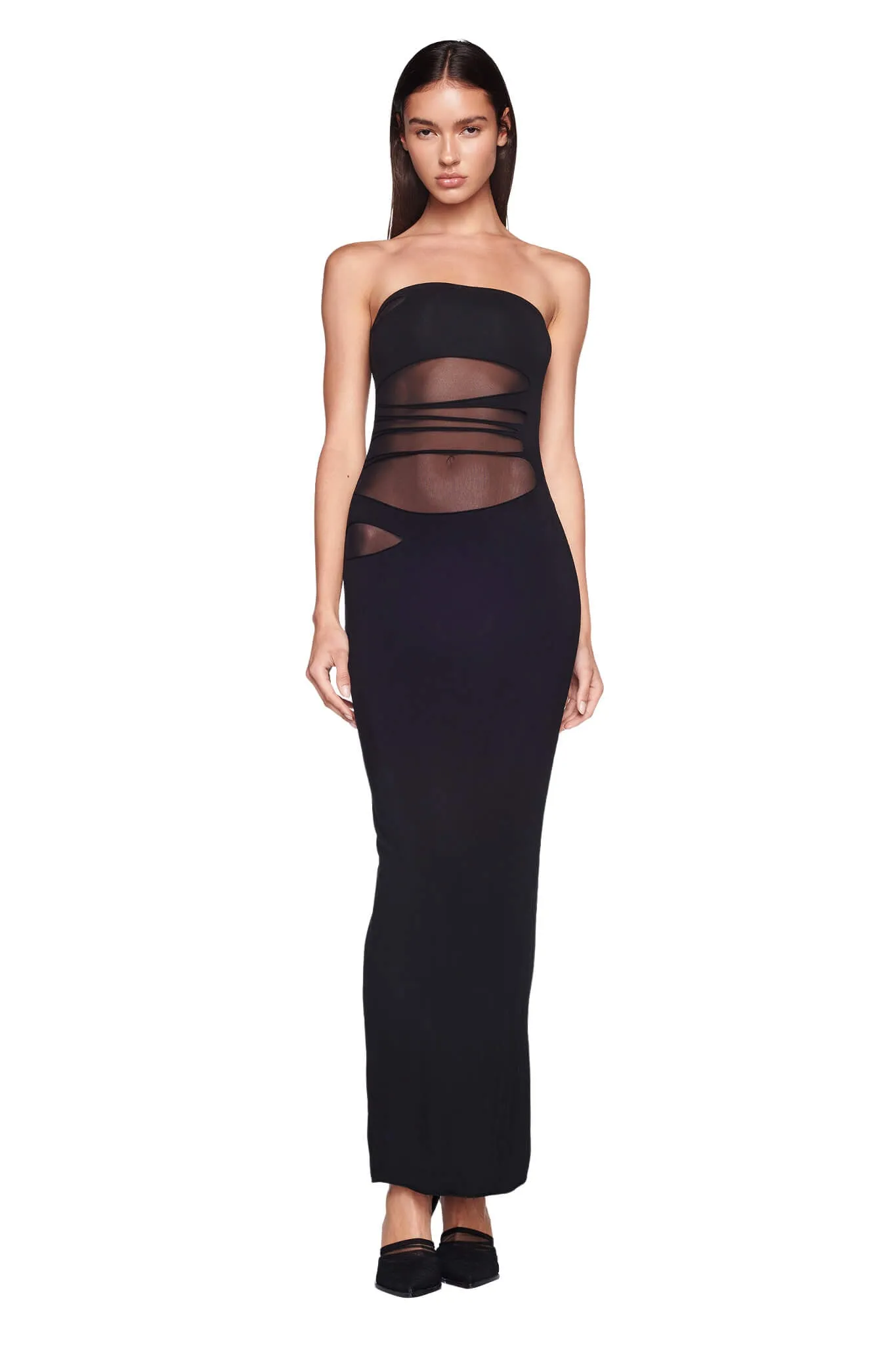 OLESA MAXI DRESS - BLACK