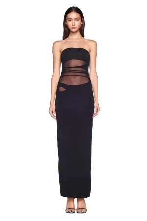 OLESA MAXI DRESS - BLACK