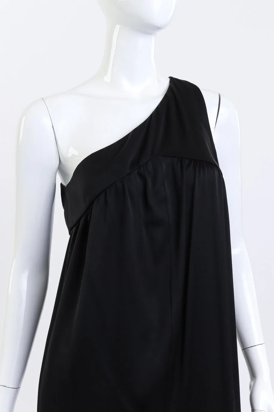 One Shoulder Draped Maxi Dress
