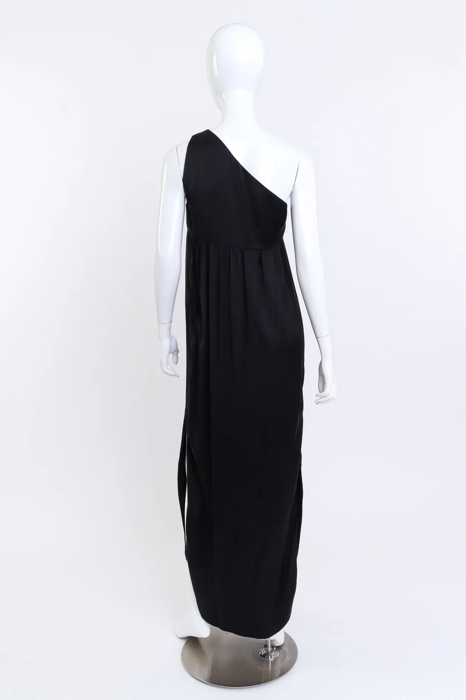 One Shoulder Draped Maxi Dress