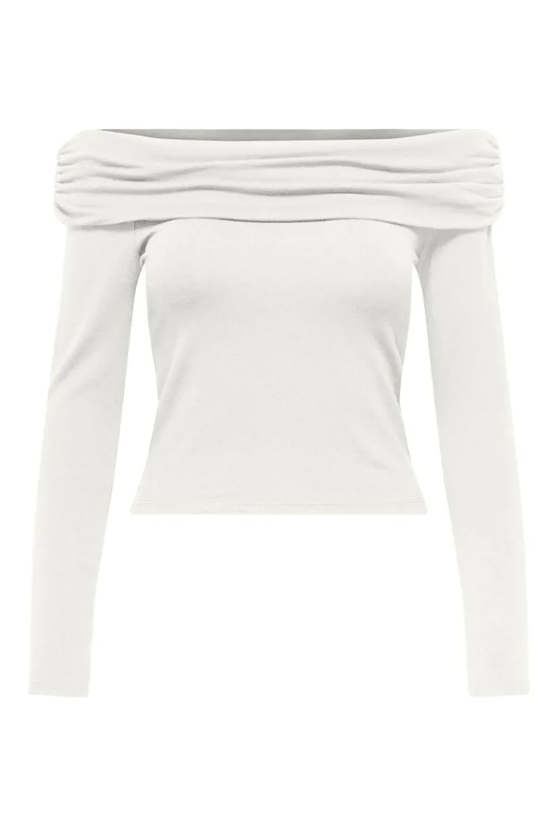 ONLY LIVE LOVE OFF SHOULDER TOP