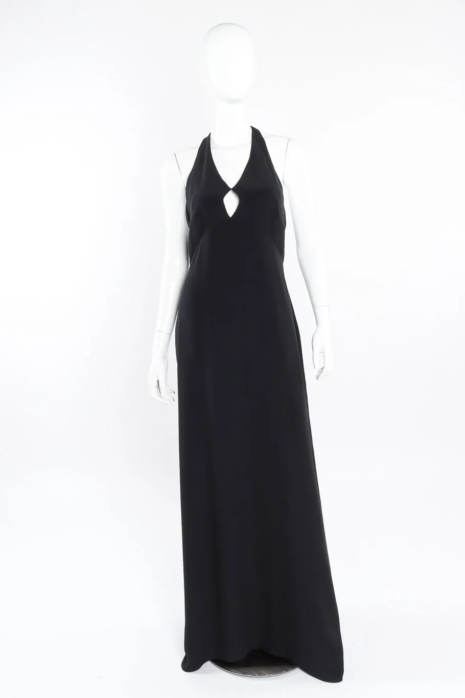 Open Back Halter Gown