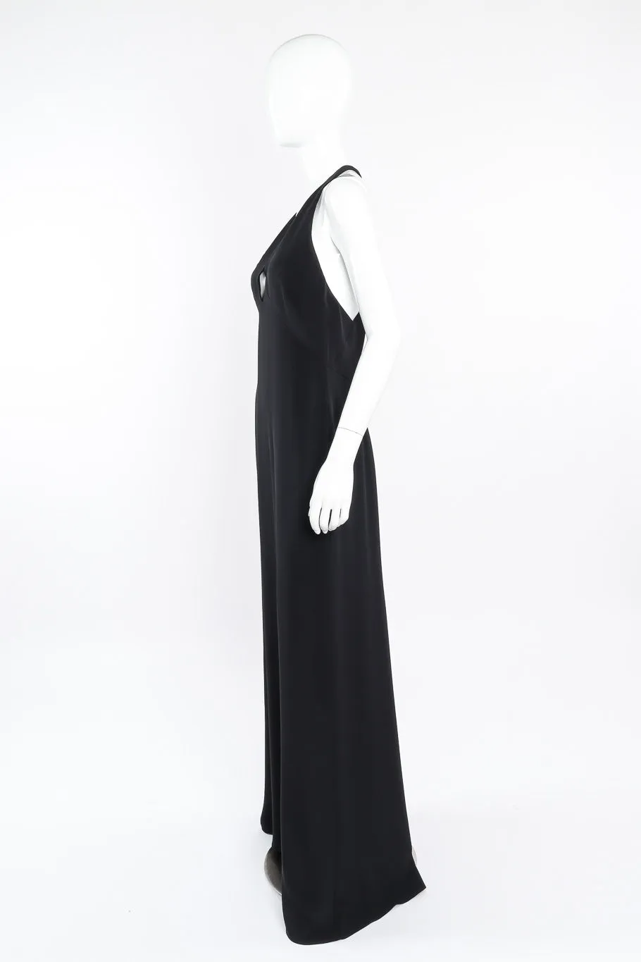 Open Back Halter Gown