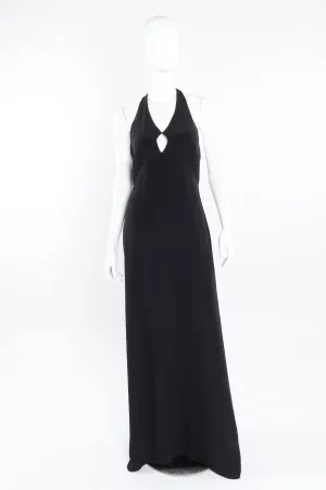 Open Back Halter Gown