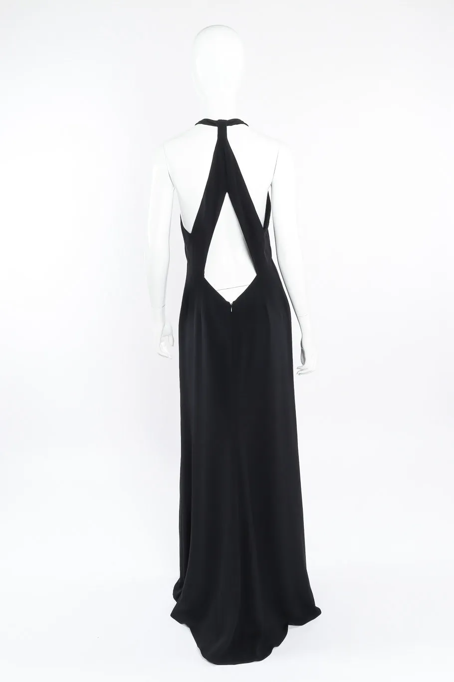 Open Back Halter Gown