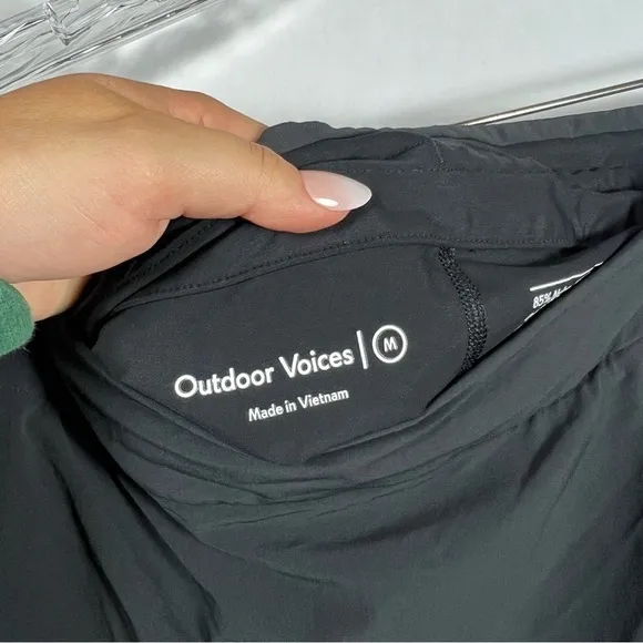Outdoor Voices mini skort size M skirt high waist black
