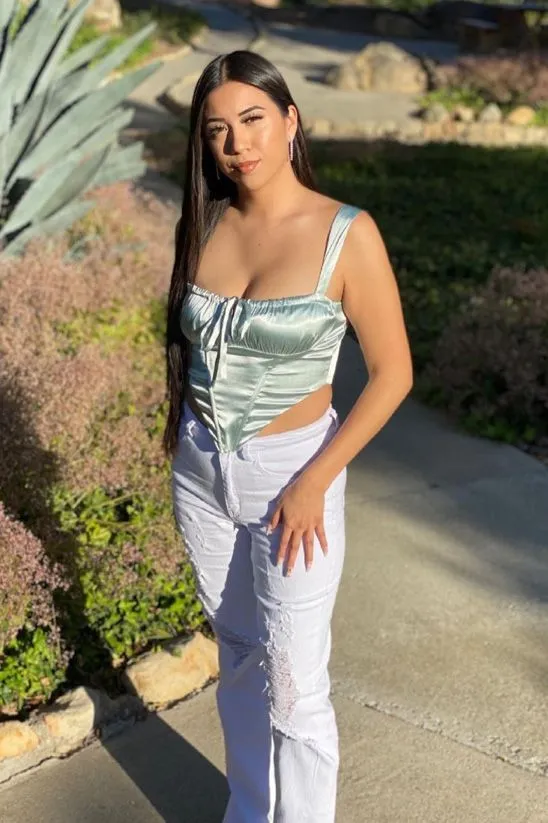 “P Fairy” Corset Crop Top