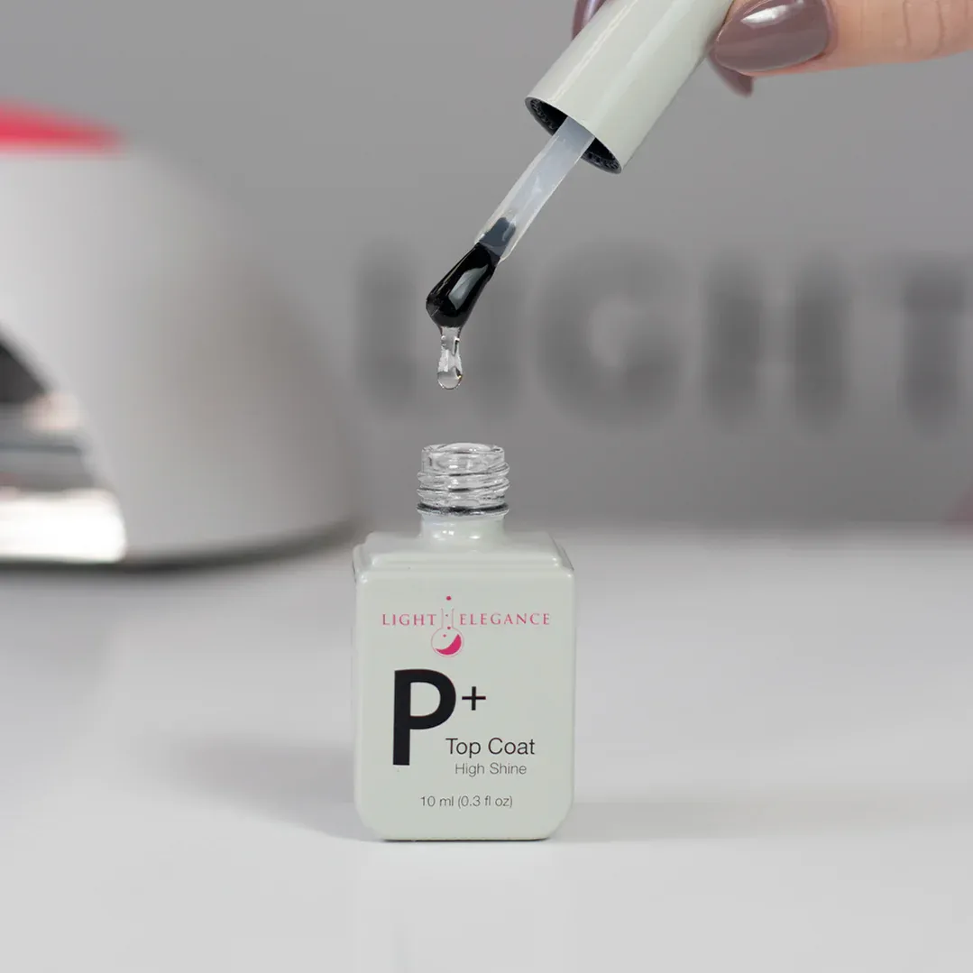 P  High Shine Soak-off Top Coat, 10 ml