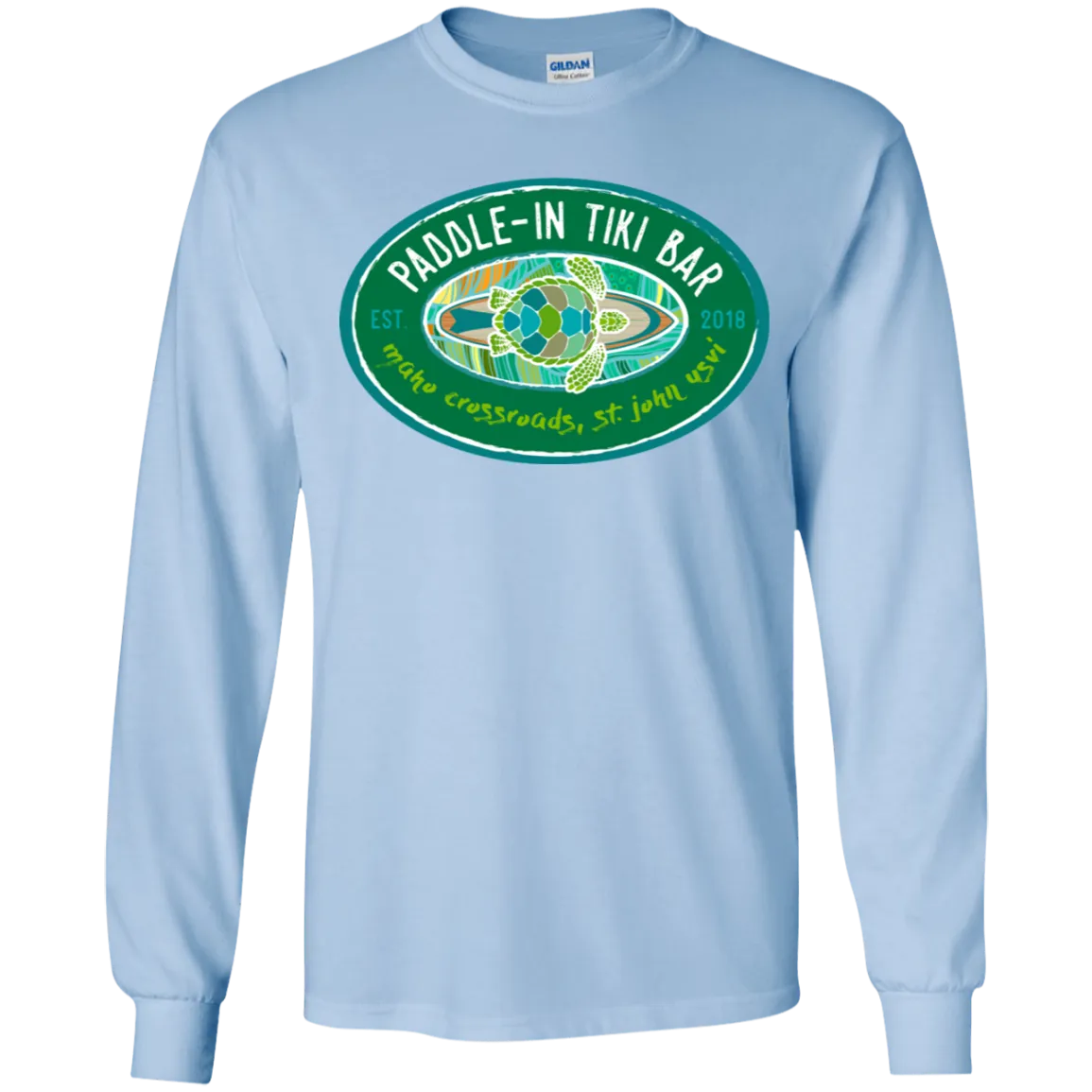 Paddle-In Tiki Bar Youth Long Sleeve T-Shirt