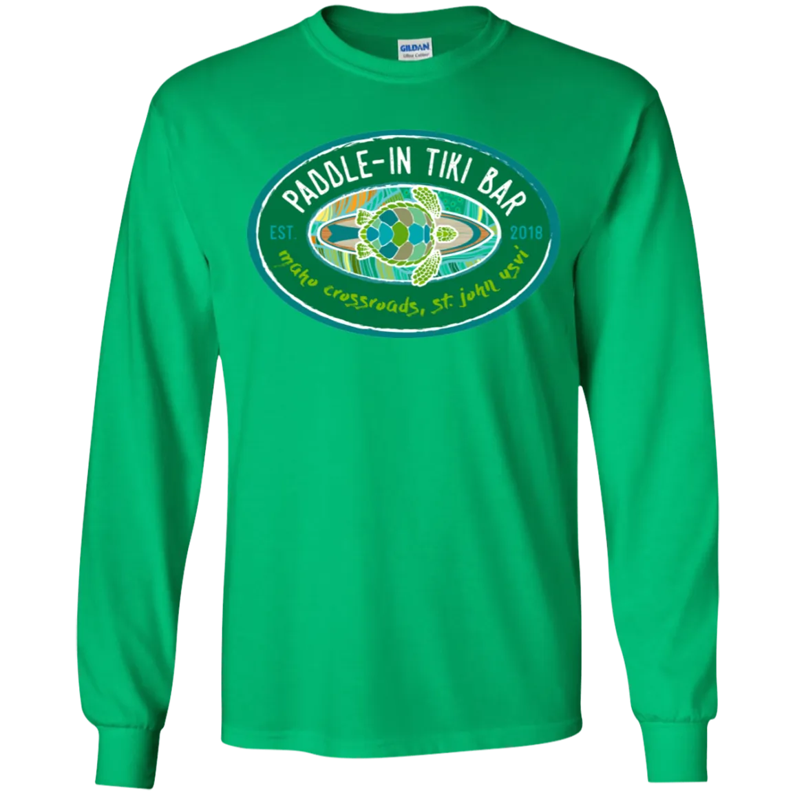 Paddle-In Tiki Bar Youth Long Sleeve T-Shirt