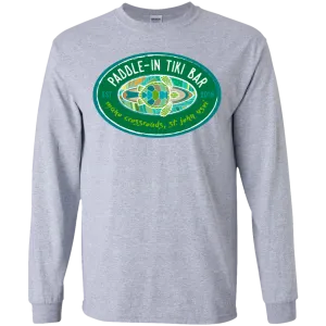 Paddle-In Tiki Bar Youth Long Sleeve T-Shirt
