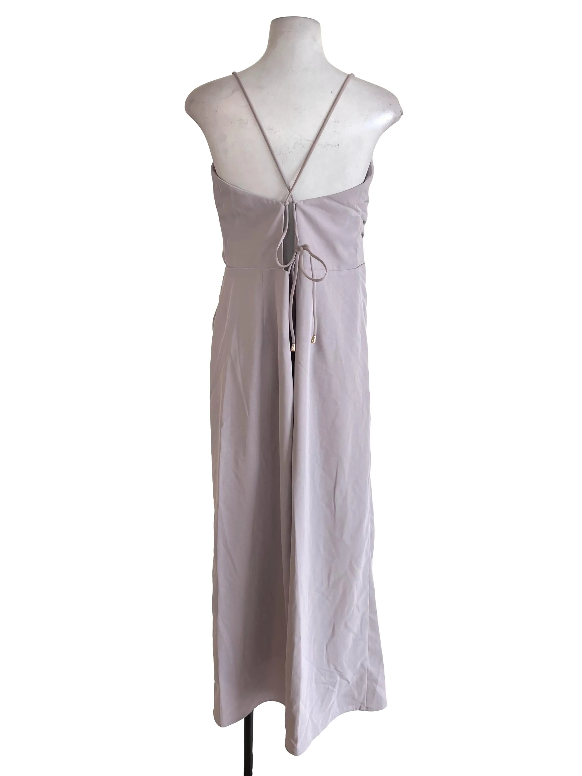 Pale Lilac Draped Slip Dress