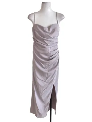 Pale Lilac Draped Slip Dress
